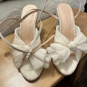 Loeffler Randall Creme Heels size 8